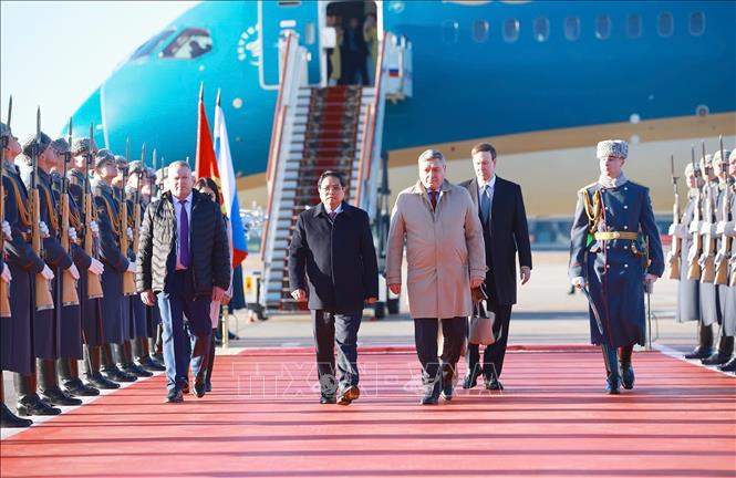 Thủ tướng Phạm Minh Chính tới Moscow, bắt đầu thăm chính thức Liên bang Nga
